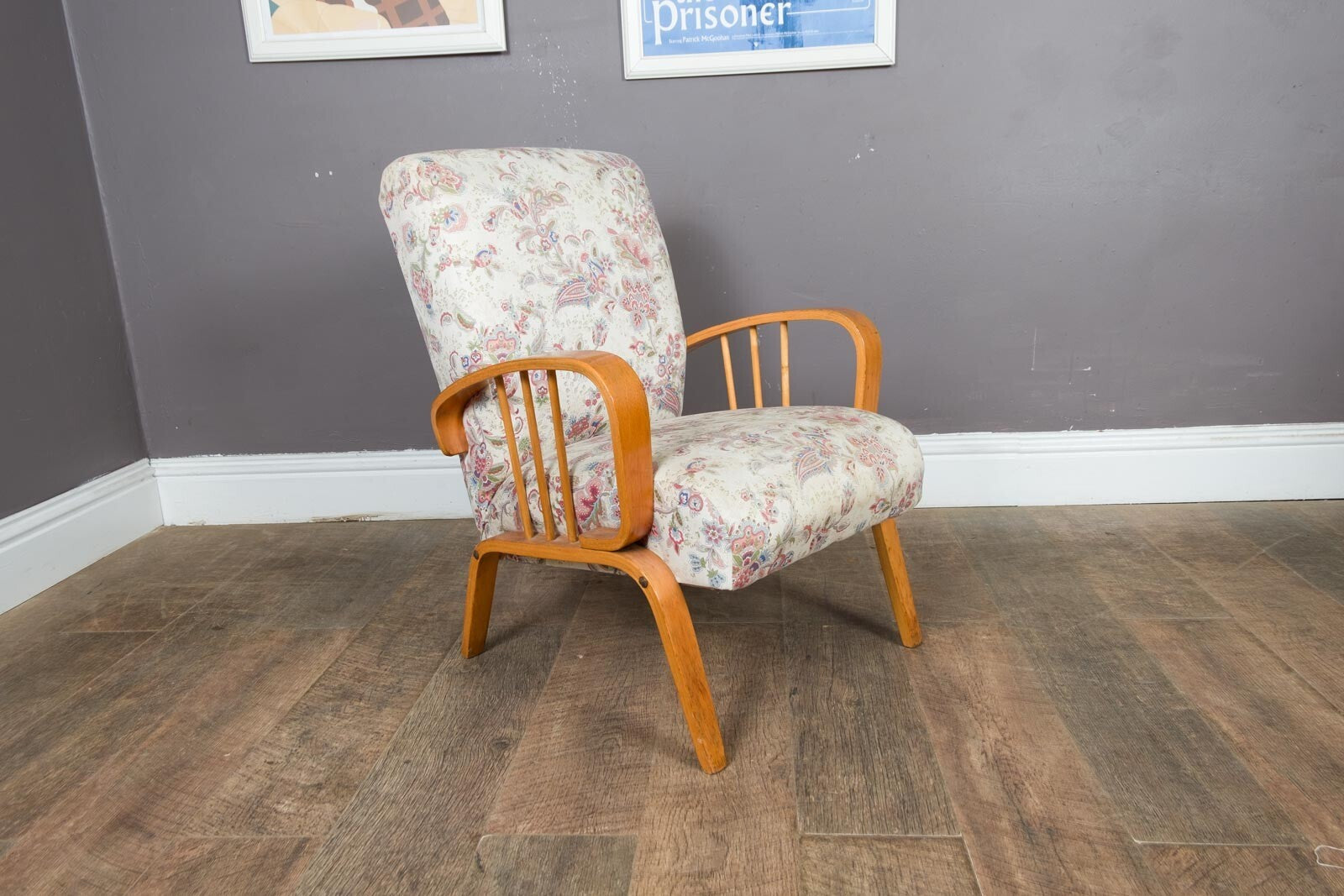 Vintage Retro 1950s Bedroom Chair ArmChair