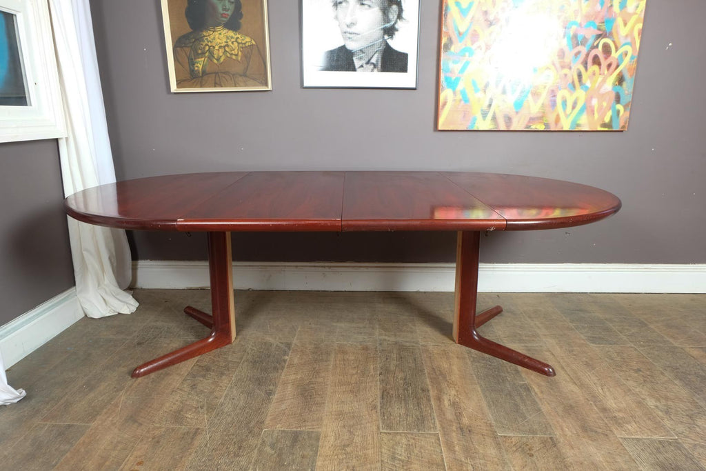 Vintage Retro Danish Rosewood Extending Dining Table