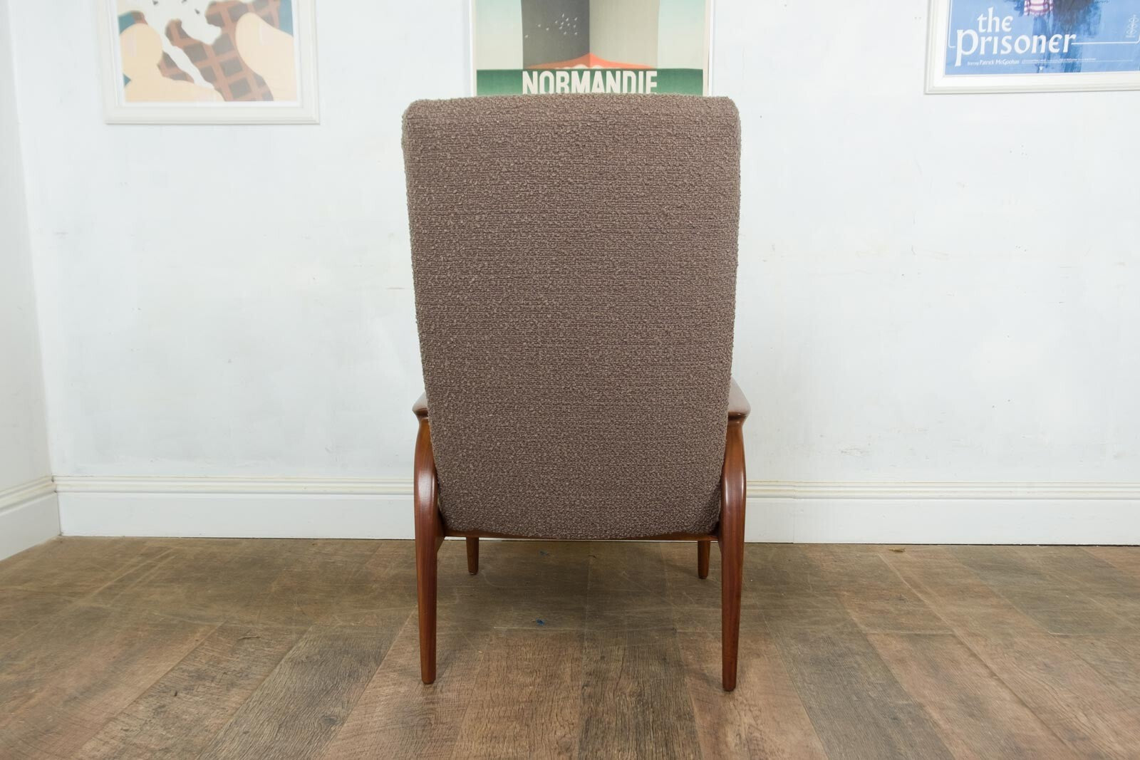 Vintage Retro Mid Century Afromosia Arm Chair by Greaves and Thomas