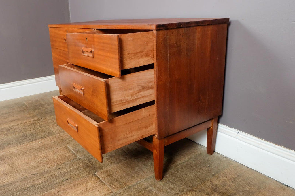 Vintage Danish Style Mid Century Solid Teak Chest of Drawers