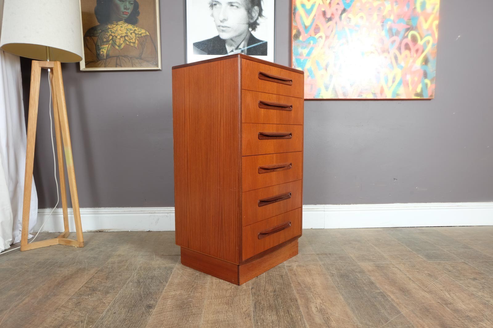 Vintage Retro G Plan Fresco Teak Tall Boy Chest of Drawers