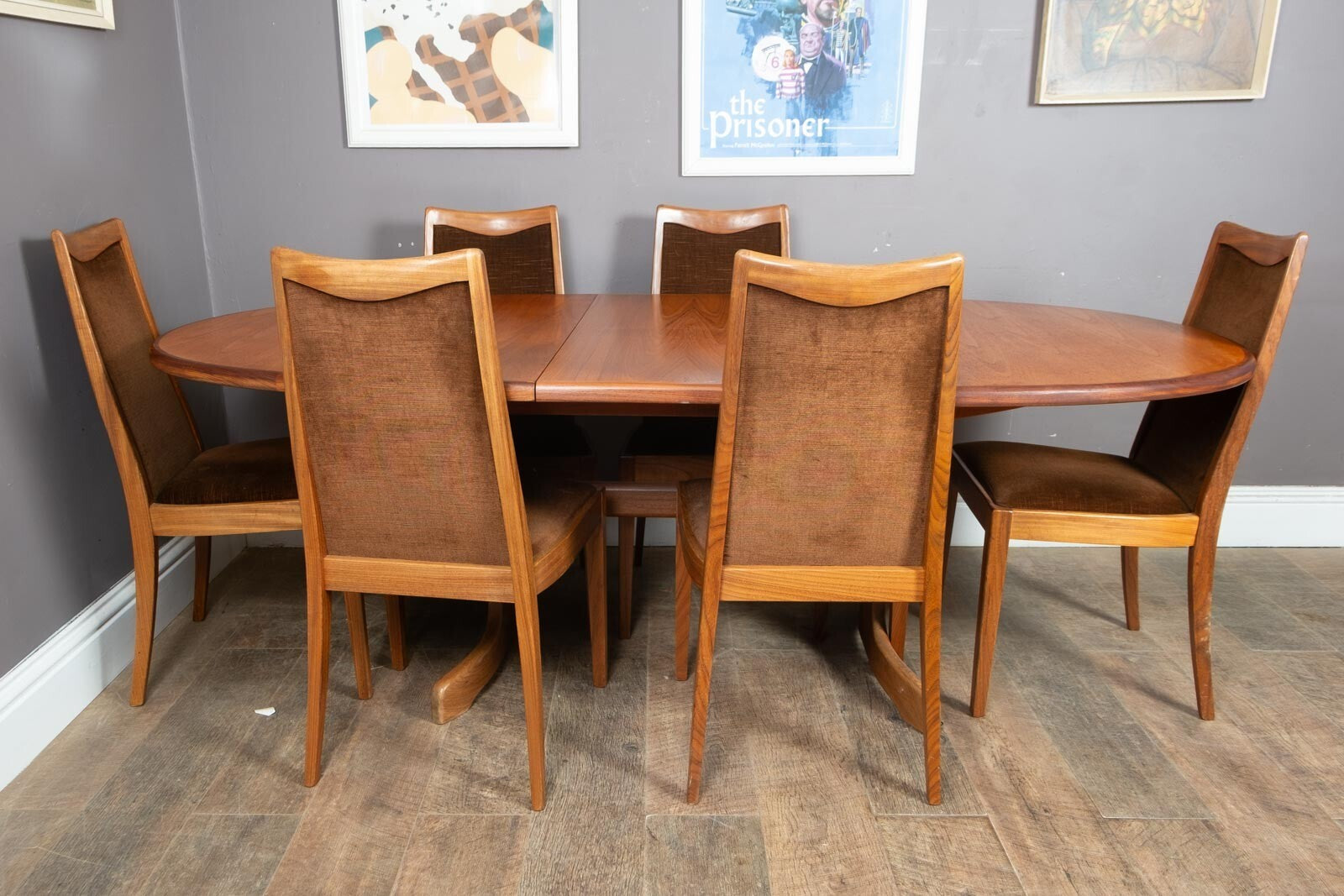 Vintage G Plan Fresco Teak Extending Dining Table and 6 Chairs