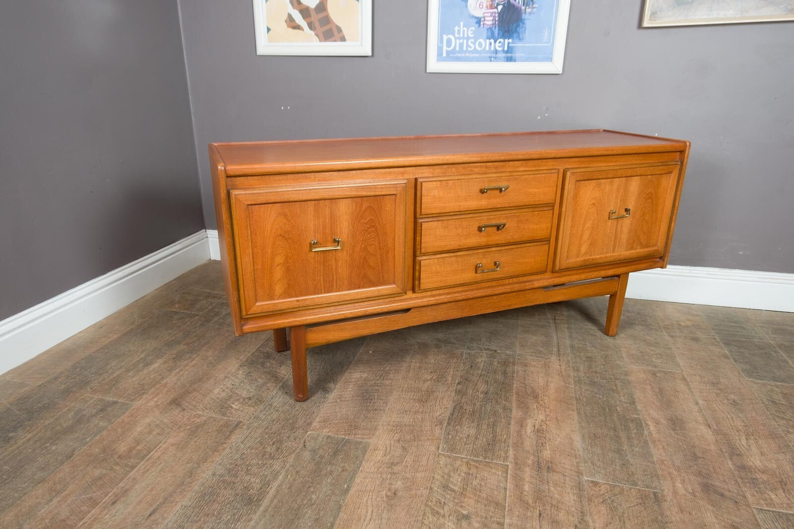 Vintage Retro Mid Century Teak Scandi Sideboard