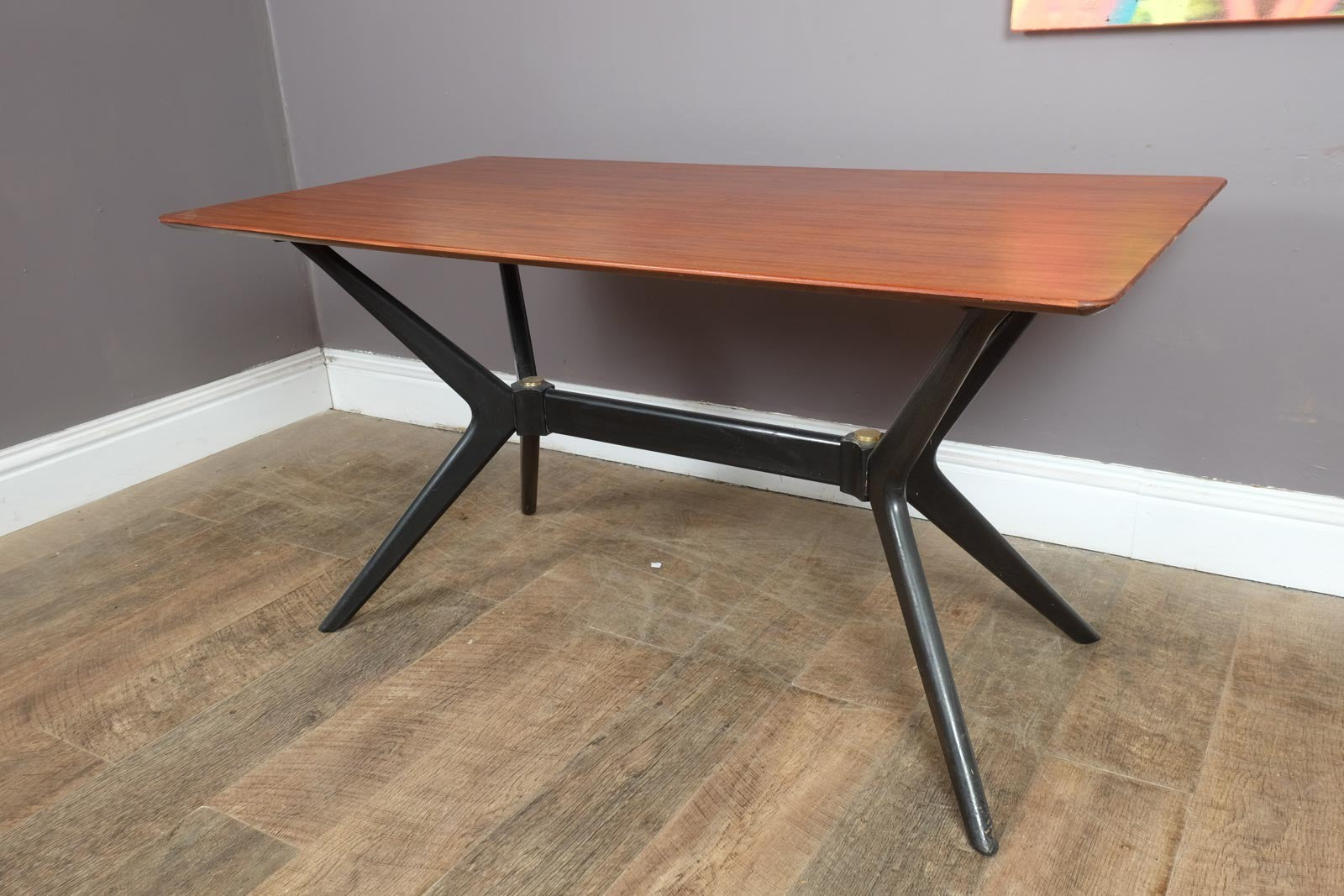 Vintage Retro G Plan Librenza Helicopter Plank Dining Table