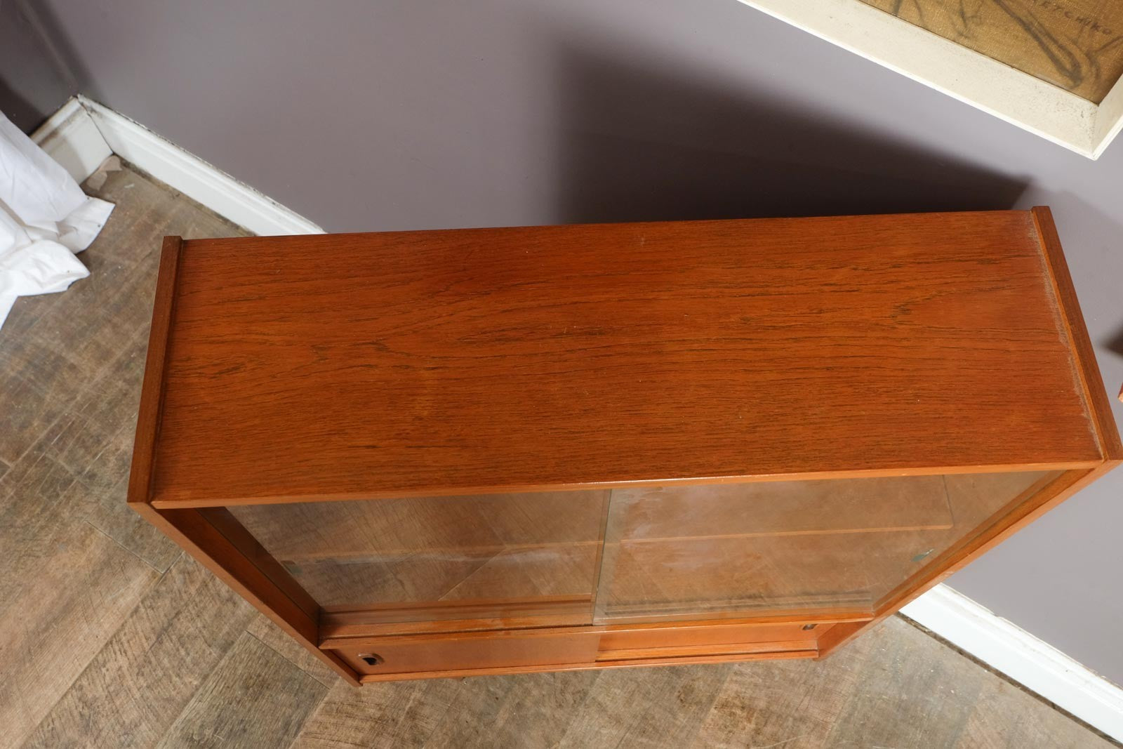 Vintage Mid Century Teak Display Cabinet