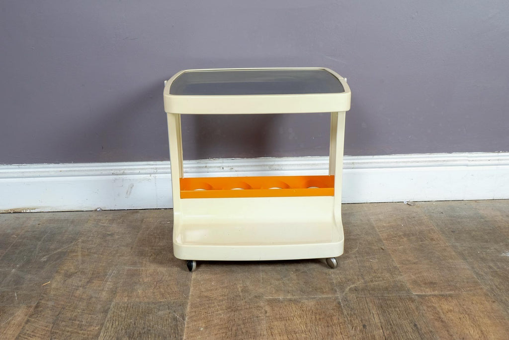 Marc Held for Prisunic Bar Trolley Vintage 1970s Space Age French Design Plastic