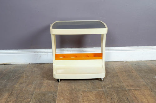 Marc Held for Prisunic Bar Trolley Vintage 1970s Space Age French Design Plastic