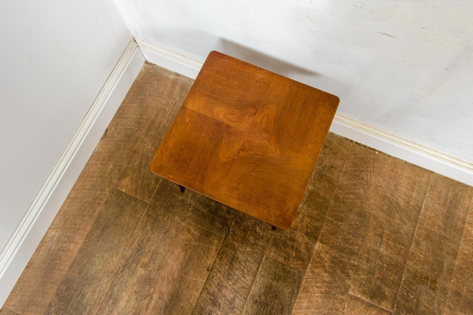 Vintage Retro Mid Century Square Teak Side Table