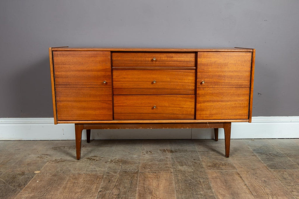 Vintage Mid Century Small Teak Sideboard by William Lawrence