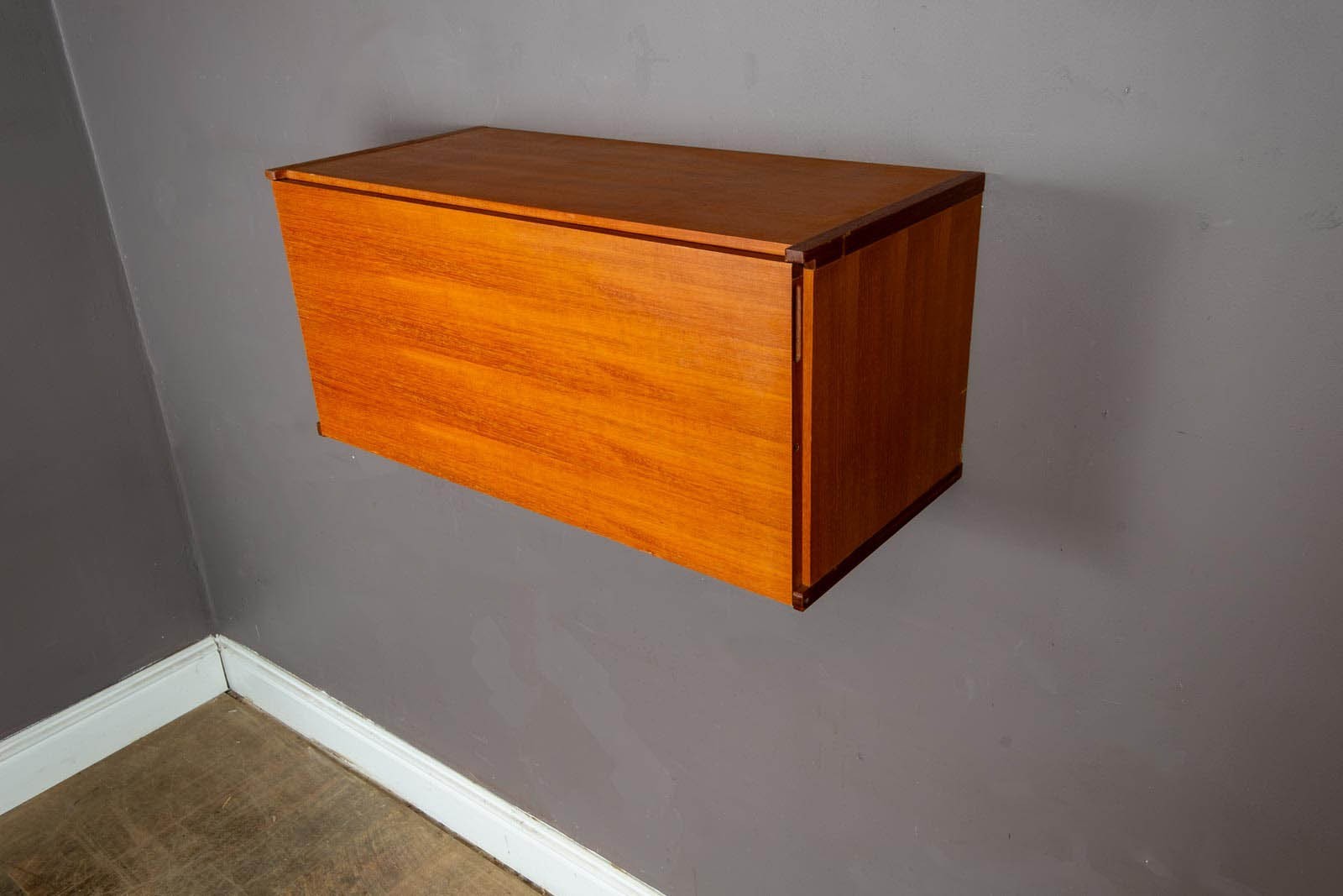 Vintage Retro Beaver and Tapley Teak Floating Cabinet