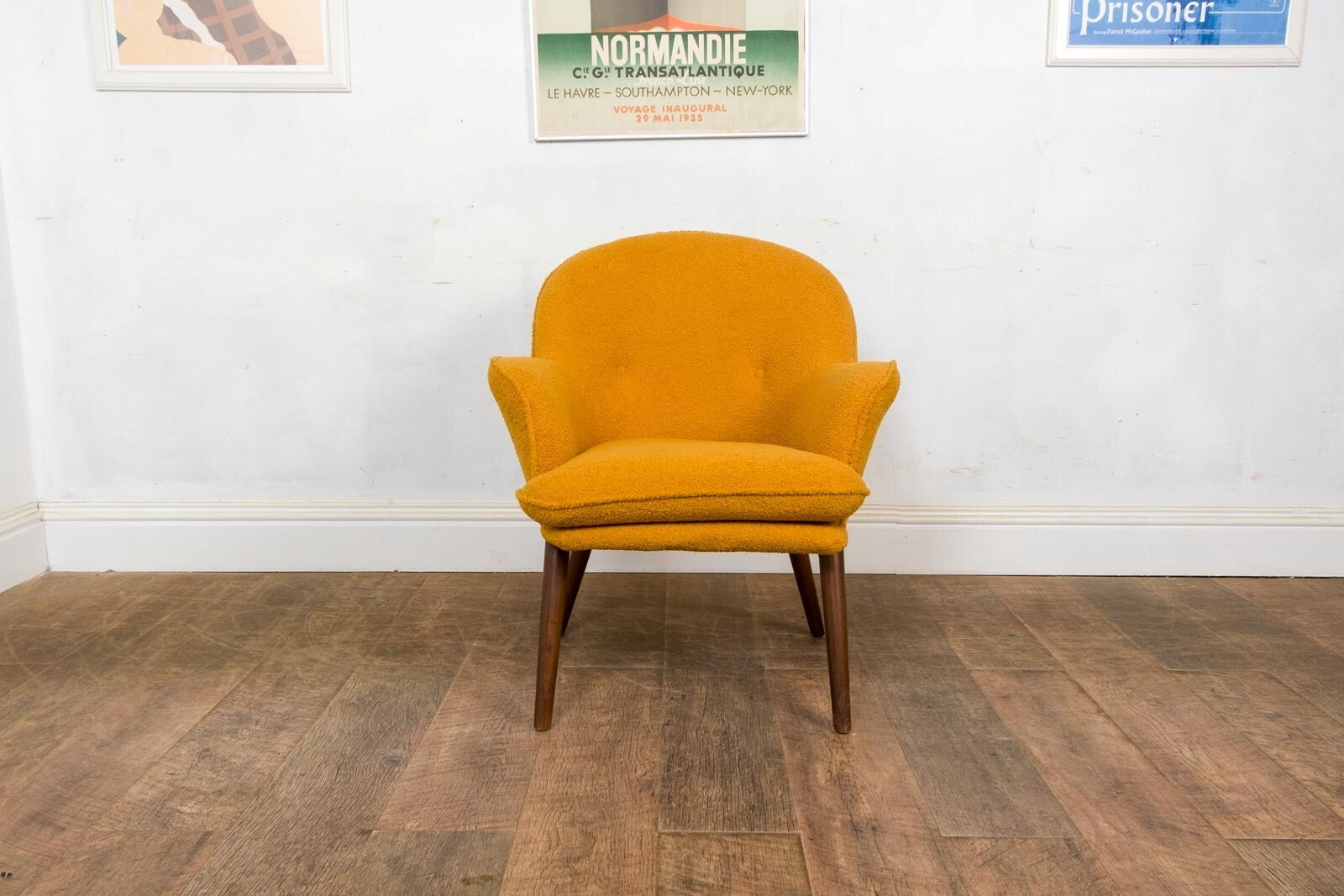 Vintage Retro Mid Century Occasional Chair by Toothill - Newly Upholstered