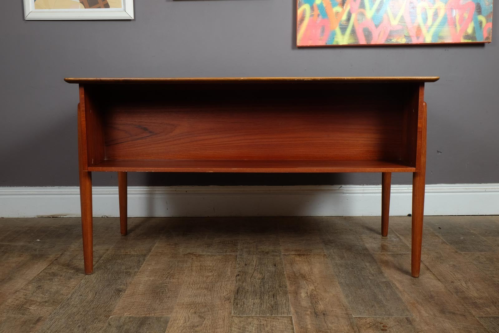 Vintage Danish Mid Century Teak Desk by P.A. Nielsen and Co