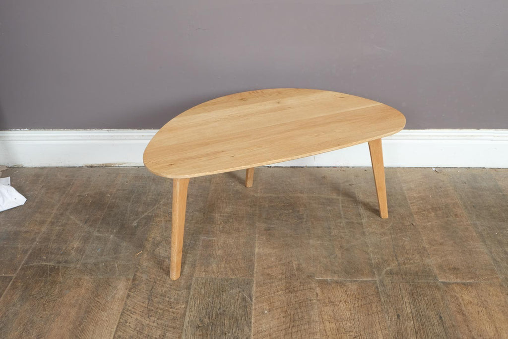 Vintage Retro Light Oak Side Table