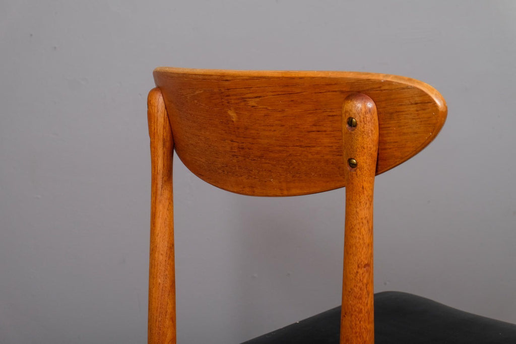Vintage Small Danish Teak Extending Dining Table and 4 Chairs