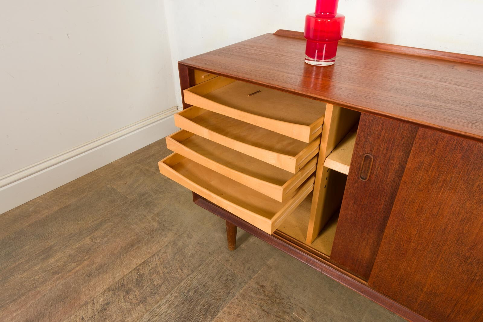 Vintage Teak Mid Century Danish Sideboard By Arne Vodder for Sibast