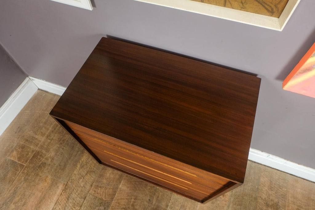 Vintage Walnut C Range Chest of Drawers by Stag