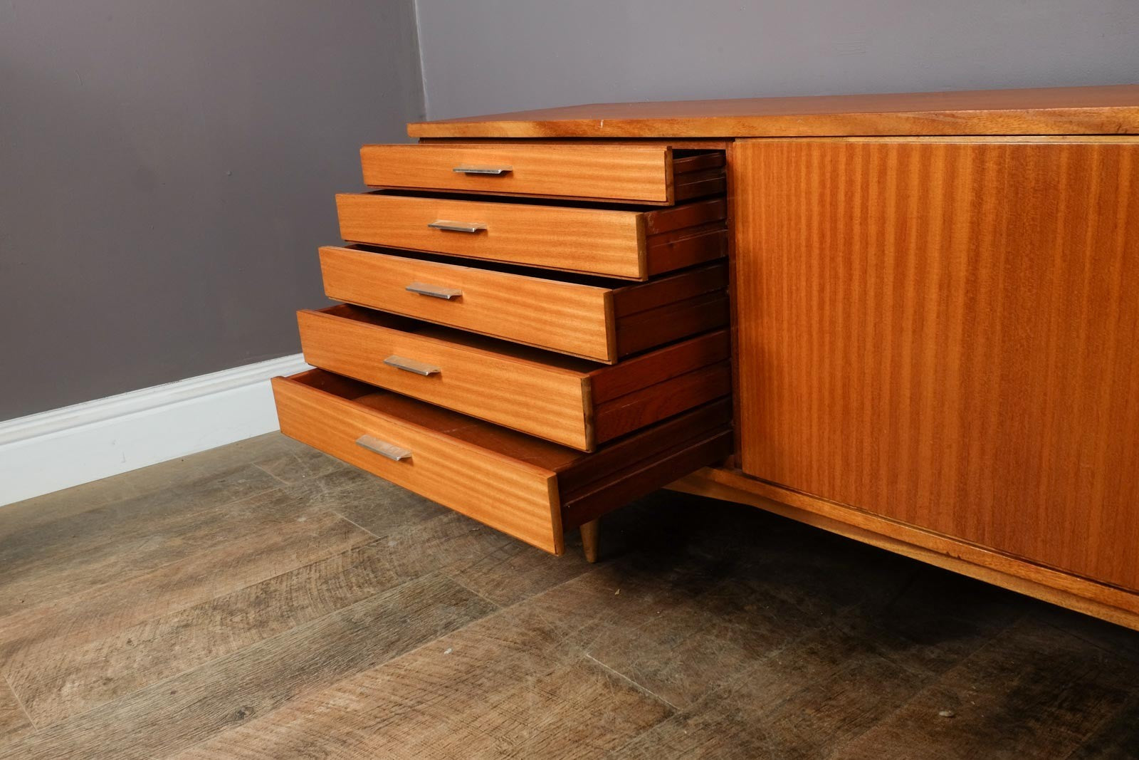 Vintage Large Teak Long John Sideboard by White and Newton