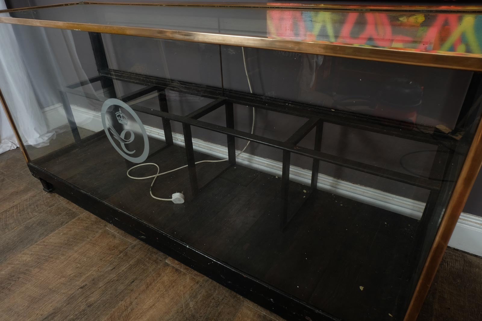 Vintage Glass and Brass Shop counter Display