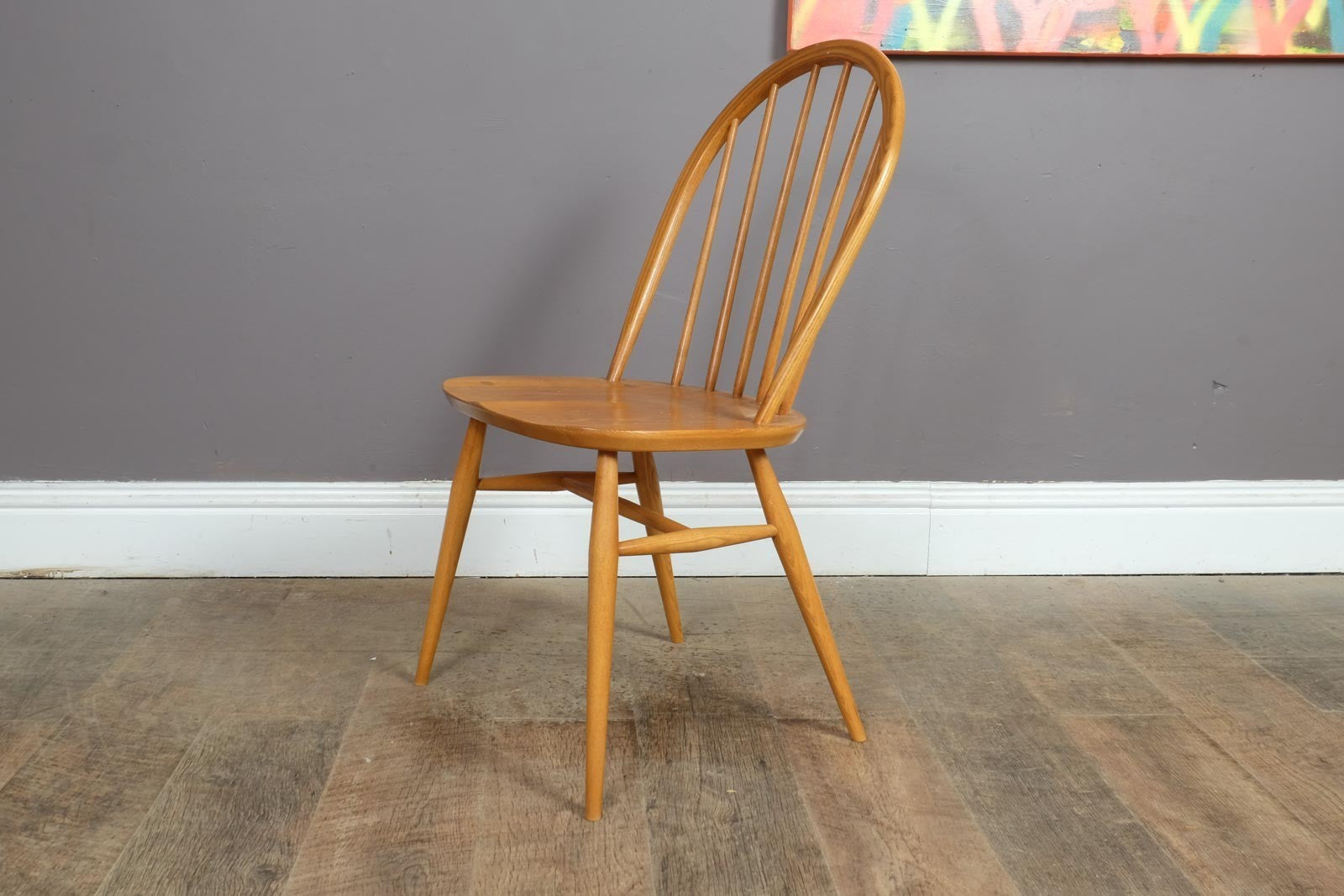 Ercol Windsor Light Elm Dining Chair - New shape