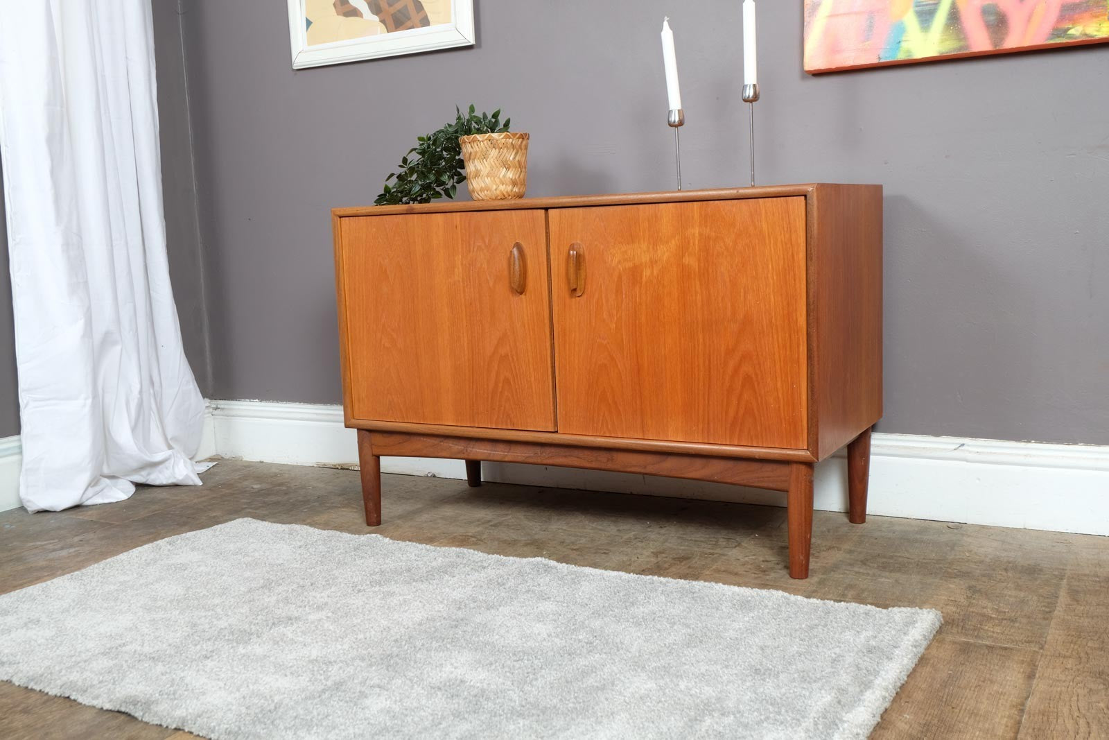 Vintage Retro Small Mid Century Teak G Plan Brasilia Cabinet