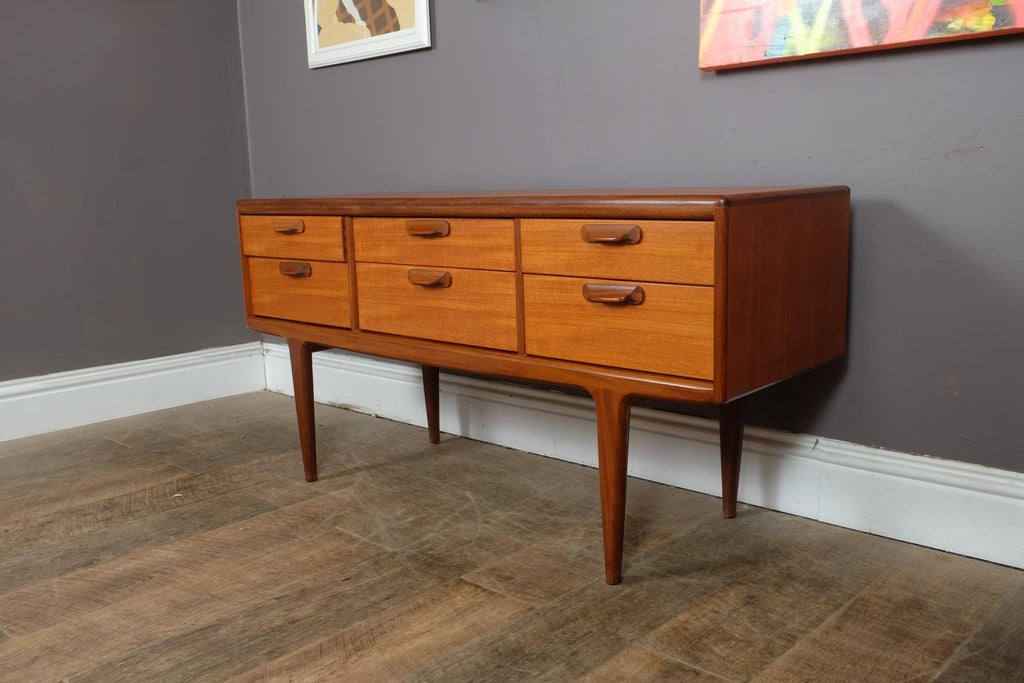 Vintage Mid Century Sequence Teak Chest of Drawers by Younger