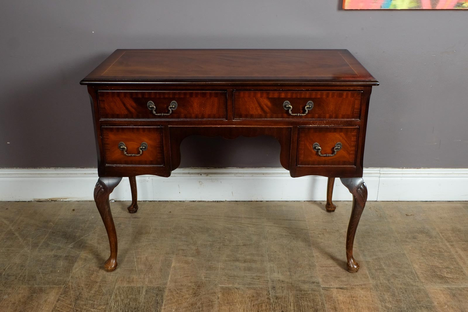 Vintage Antique Georgian Style Mahogany Writing Desk
