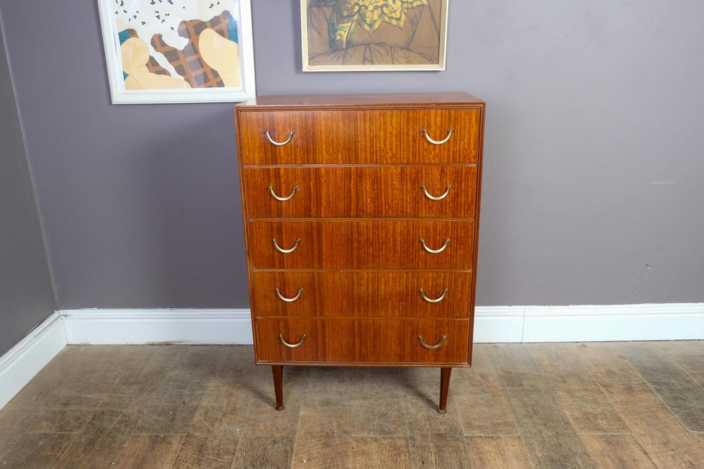 Vintage Retro Mid Century Teak Chest of Drawers by Meredew