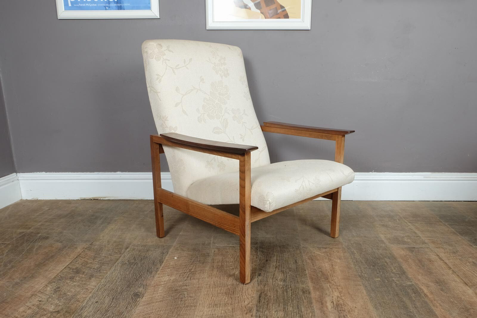 Vintage Retro Guy Rogers Mid Century Kyoto Arm Chair