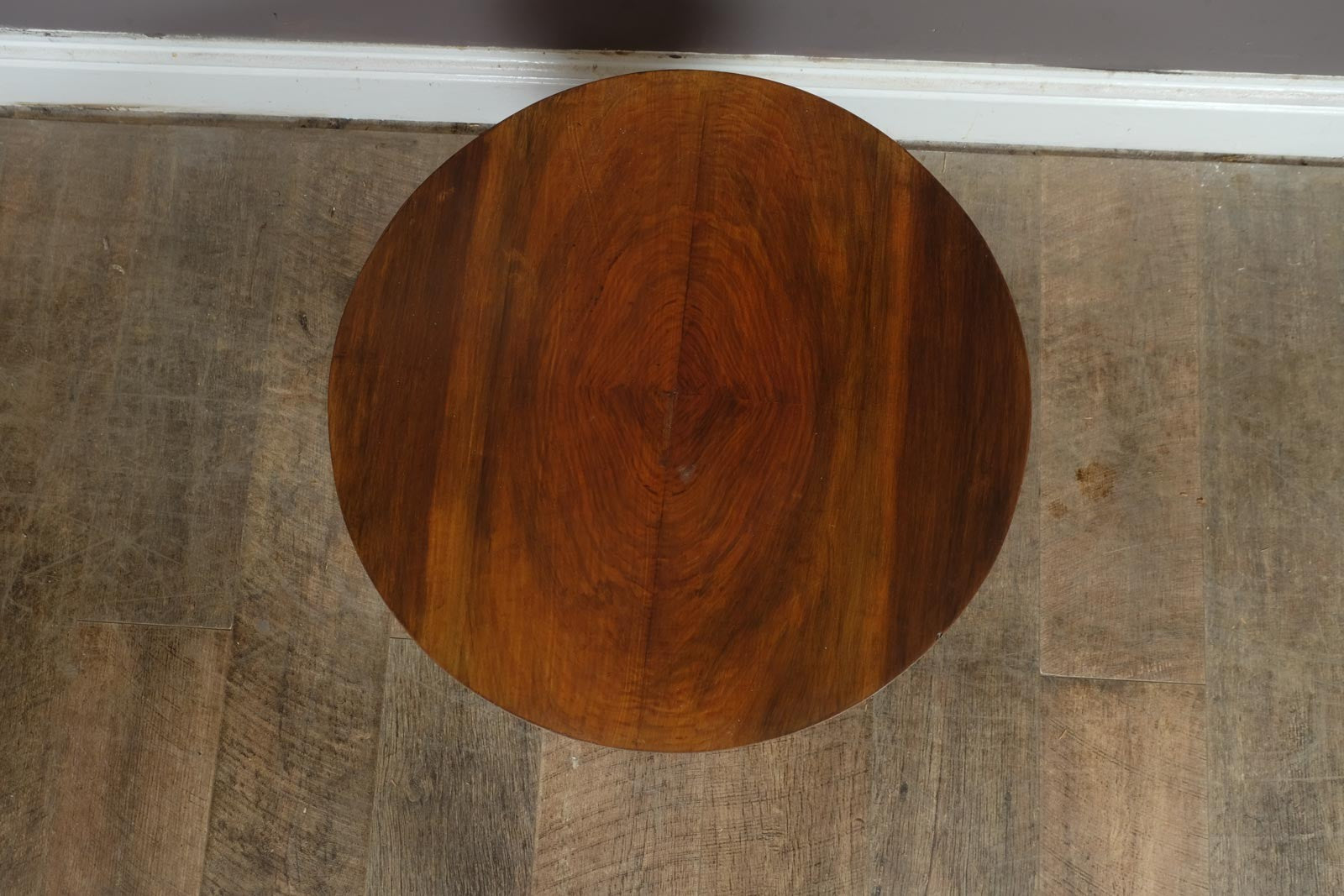 Antique Art Deco Figured Walnut Side Table