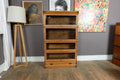 Antique Light Oak Stackable Barrister Bookcase Display Cabinet by Globe Wernicke