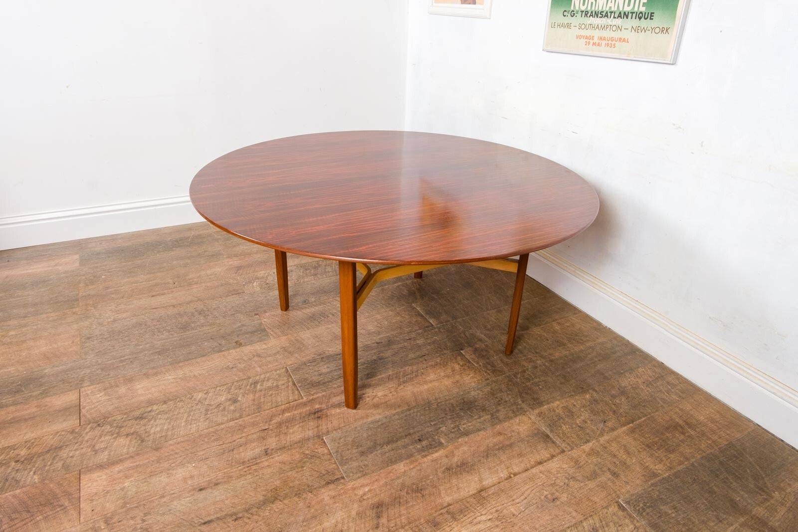 Vintage Low Conference Dining Table by Lewis Butler for Knoll International
