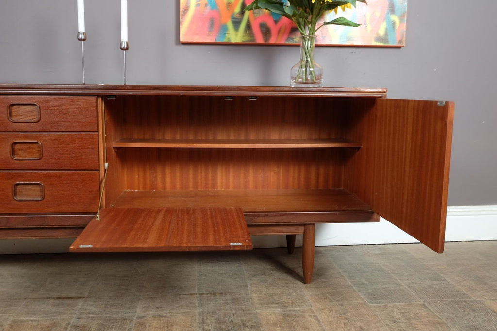 Vintage Retro Large Teak Sideboard by William Lawrence