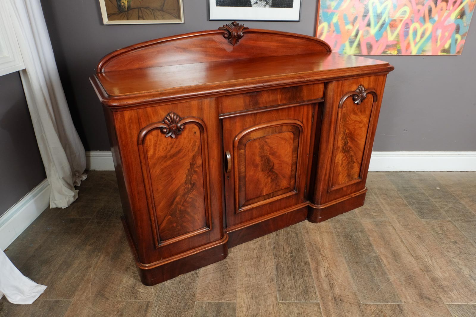 Vintage Mahogany Art Deco Sideboard