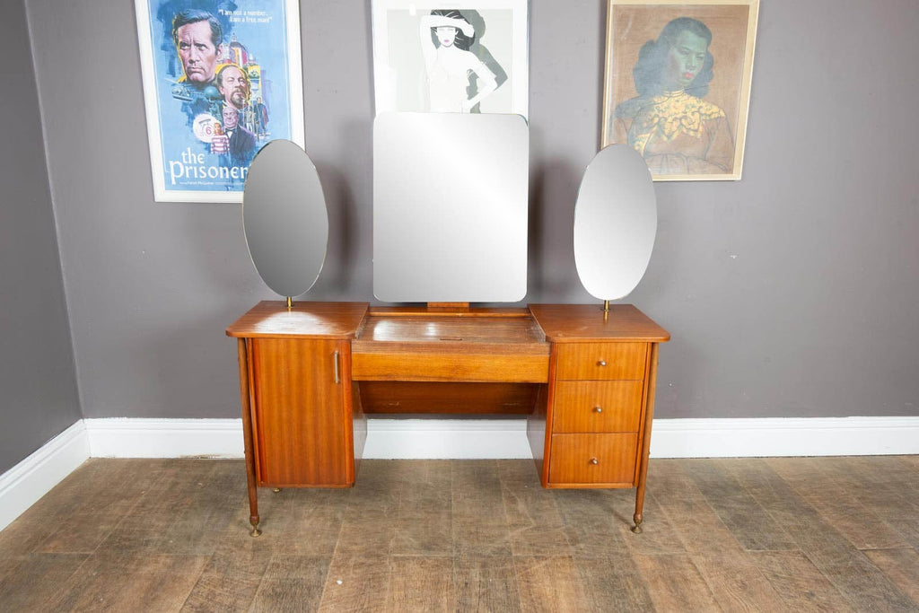 Vintage Mid Century Teak Dressing Table 1960s
