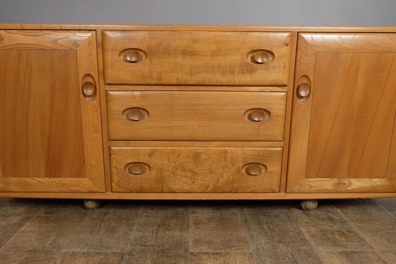 Vintage Ercol Light Elm Sideboard Model 455