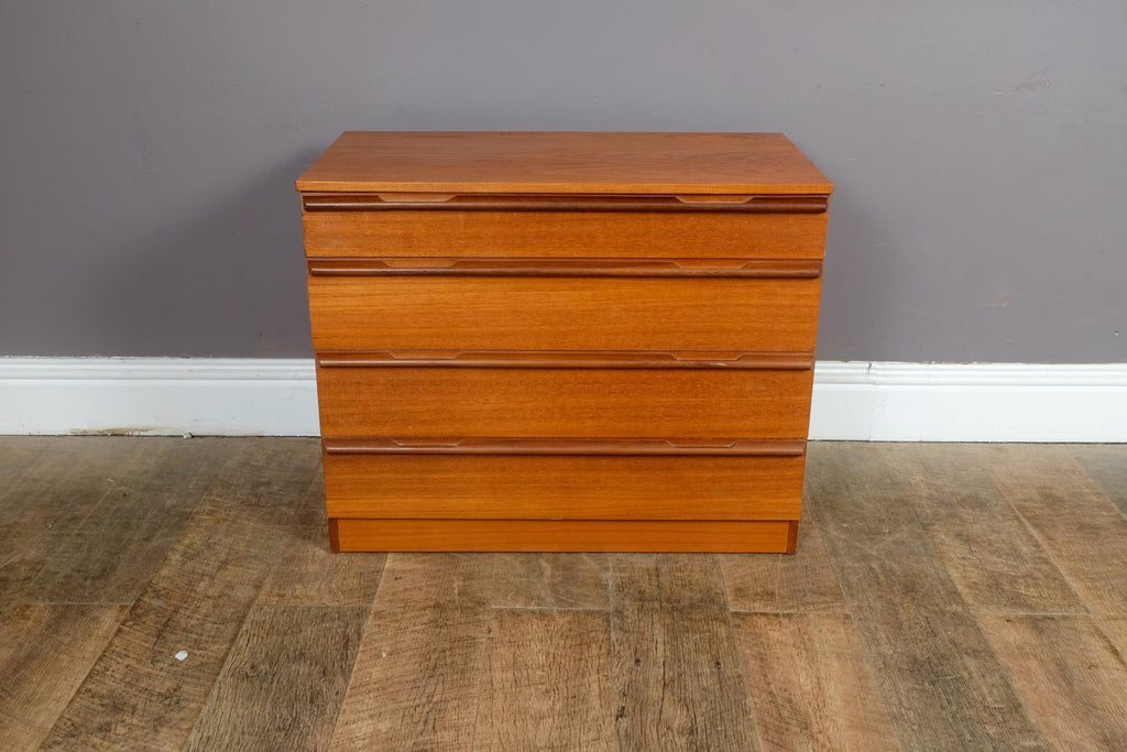 Vintage Mid Century Teak Chest of Drawers by Avalon