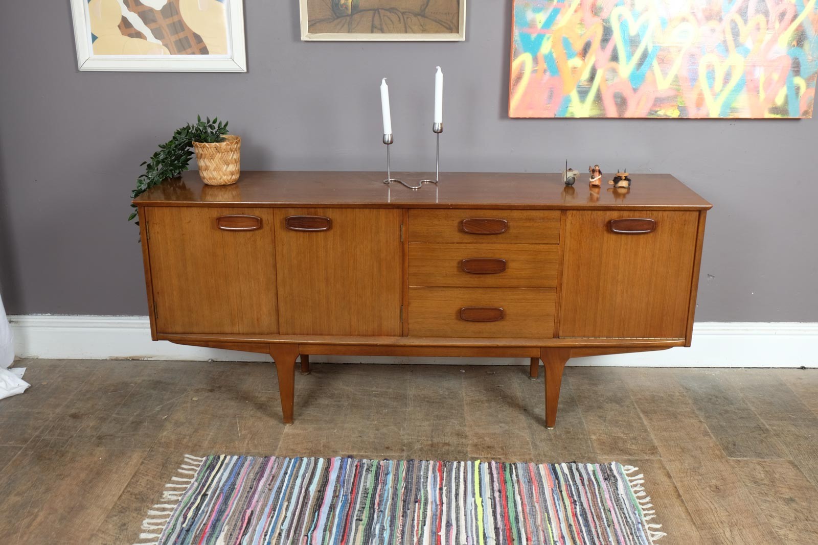 Vintage Mid Century Teak Sideboard by Jentique