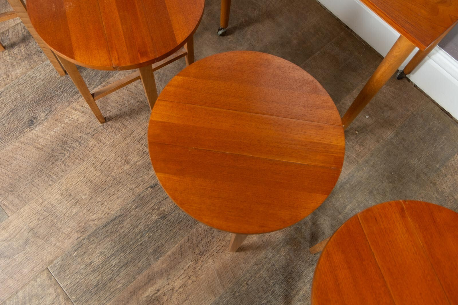 Vintage Retro Mid Century Teak Nest of 5 Tables