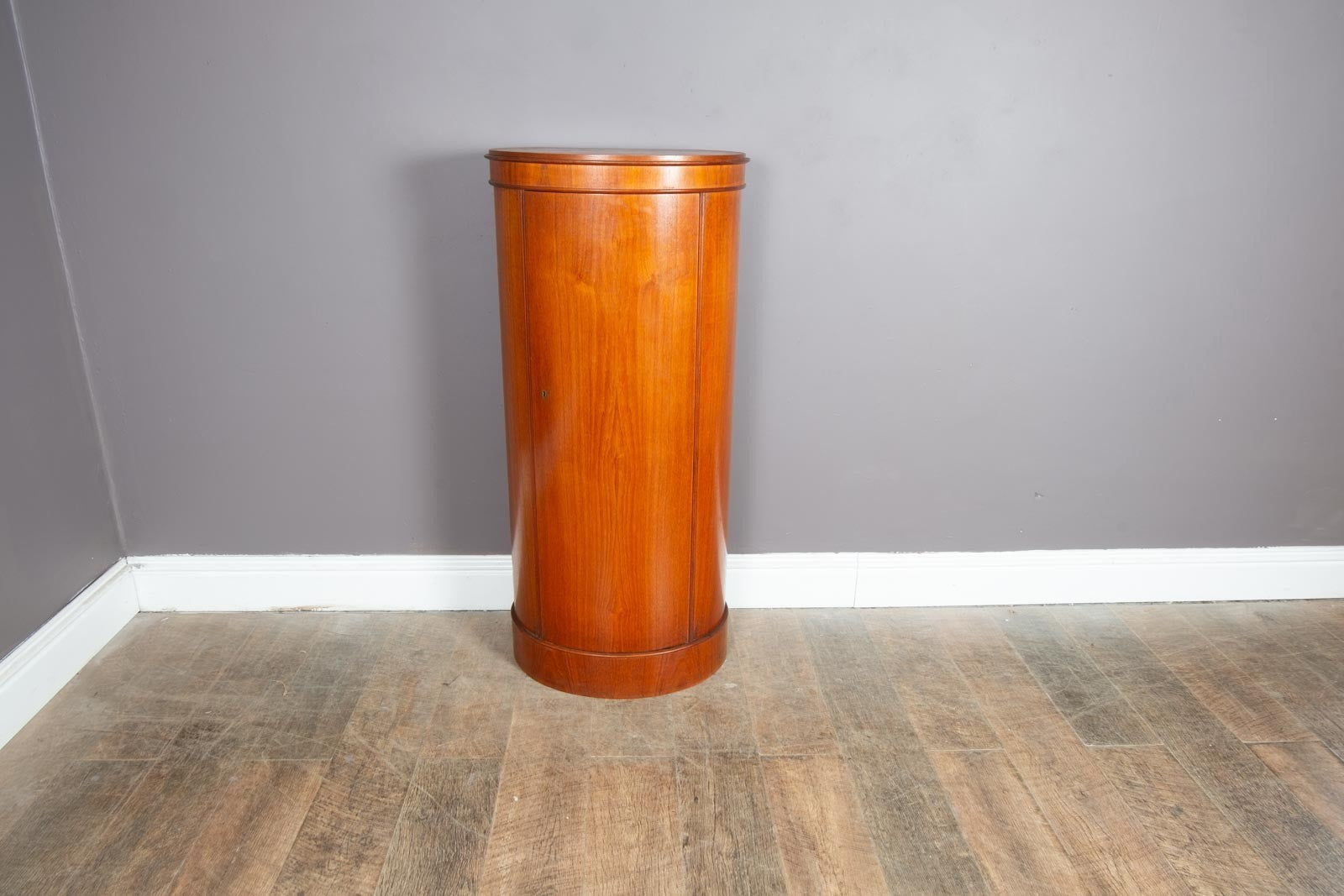 Vintage Danish Mid Century Circular Drinks Bar Cabinet by Johannes Sorth