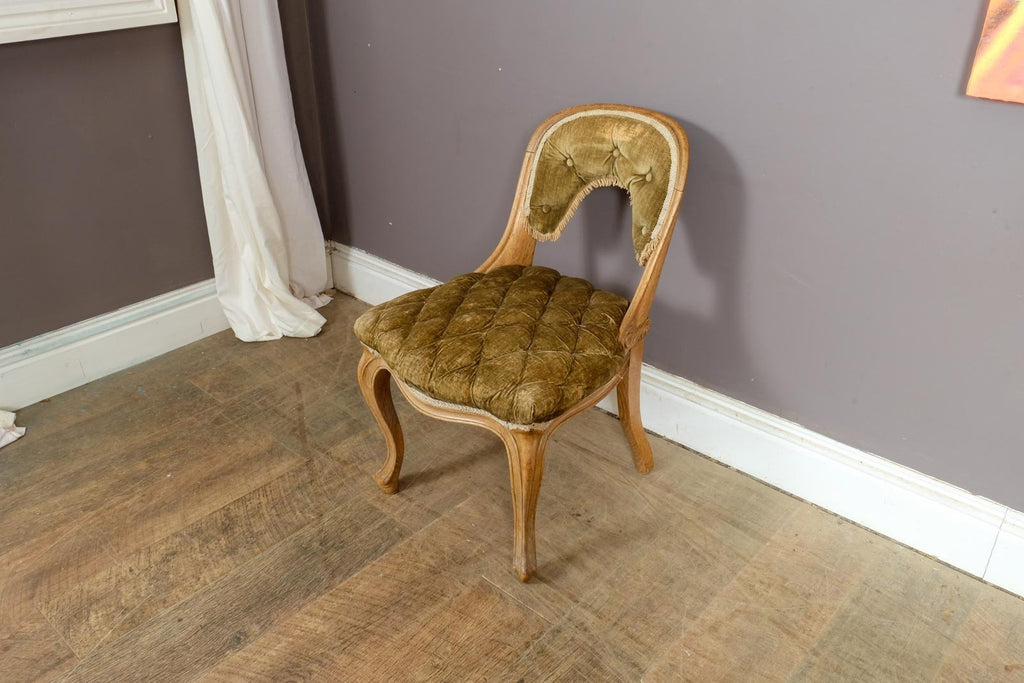 Antique  French Louis XV style walnut chair