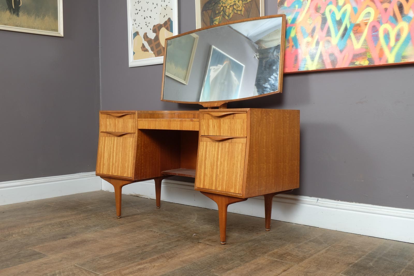 Vintage Retro Mid Century Teak Dressing Table by McIntosh