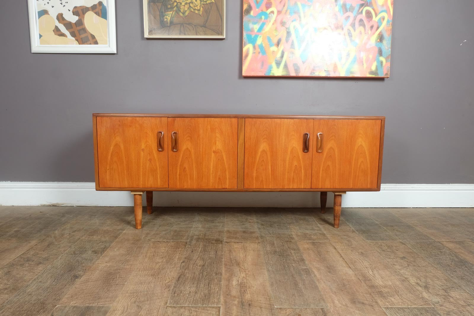 Vintage Retro G Plan Fresco Teak Sideboard Record Storage