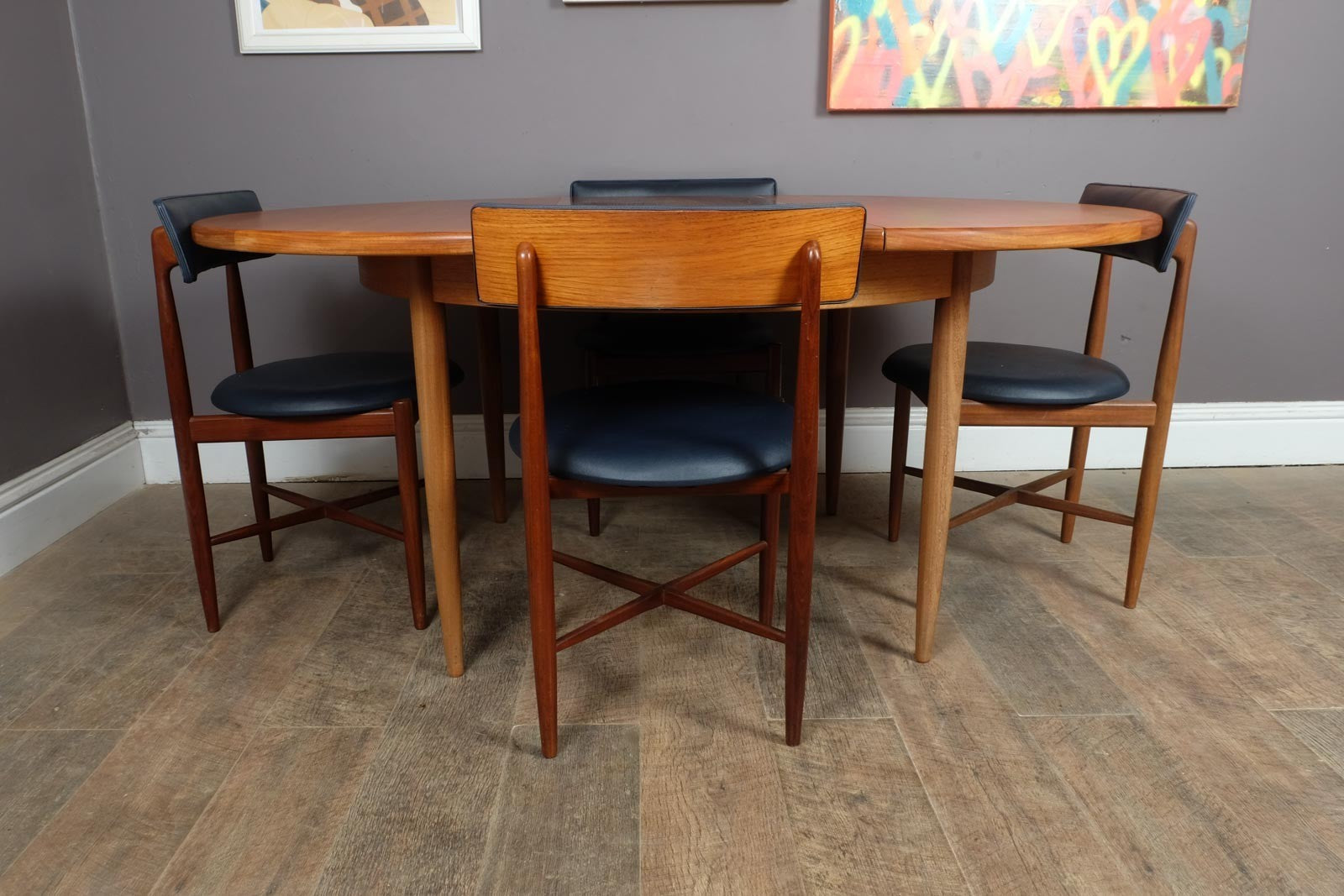 Vintage Retro G Plan Fresco Teak Dining Table and 4 Chairs - VB Wilkins