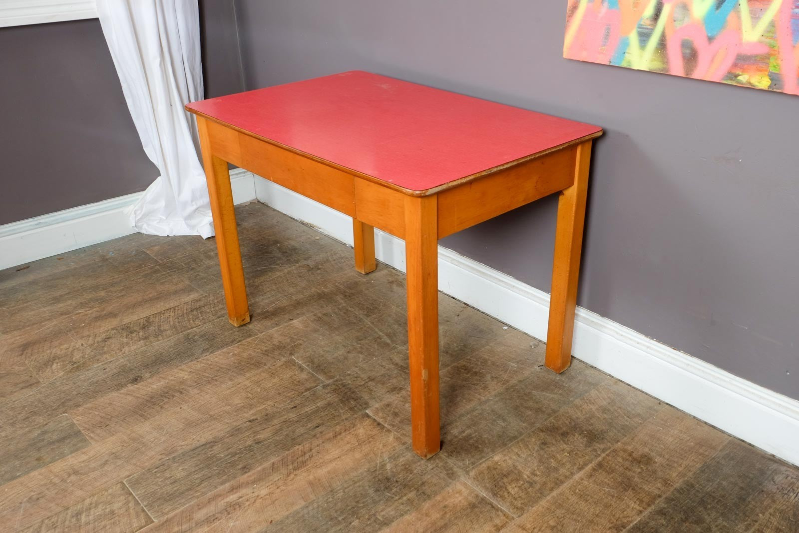 Vintage Retro MOD Formica and Beech Desk