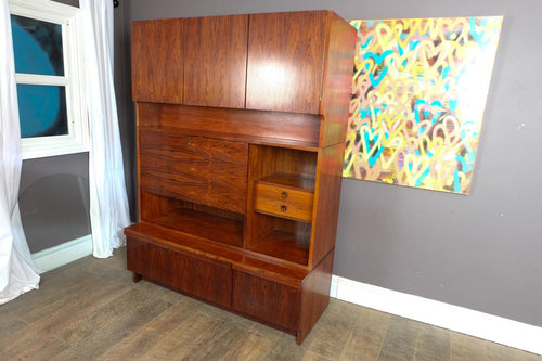 Robert Heritage for Archie Shine Rosewood Wall Unit Heals Mid Century Modern