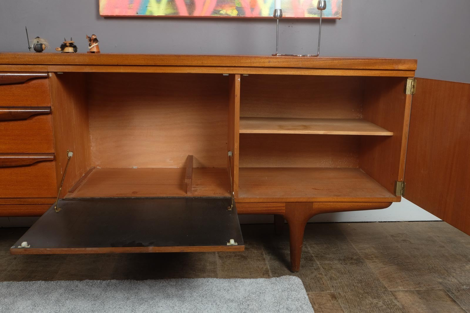 Vintage Retro Large Teak Long John Sideboard by Greaves and Thomas