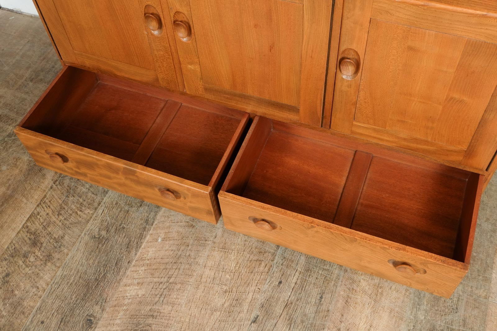 Vintage Retro Ercol Light Elm Sideboard Model 429
