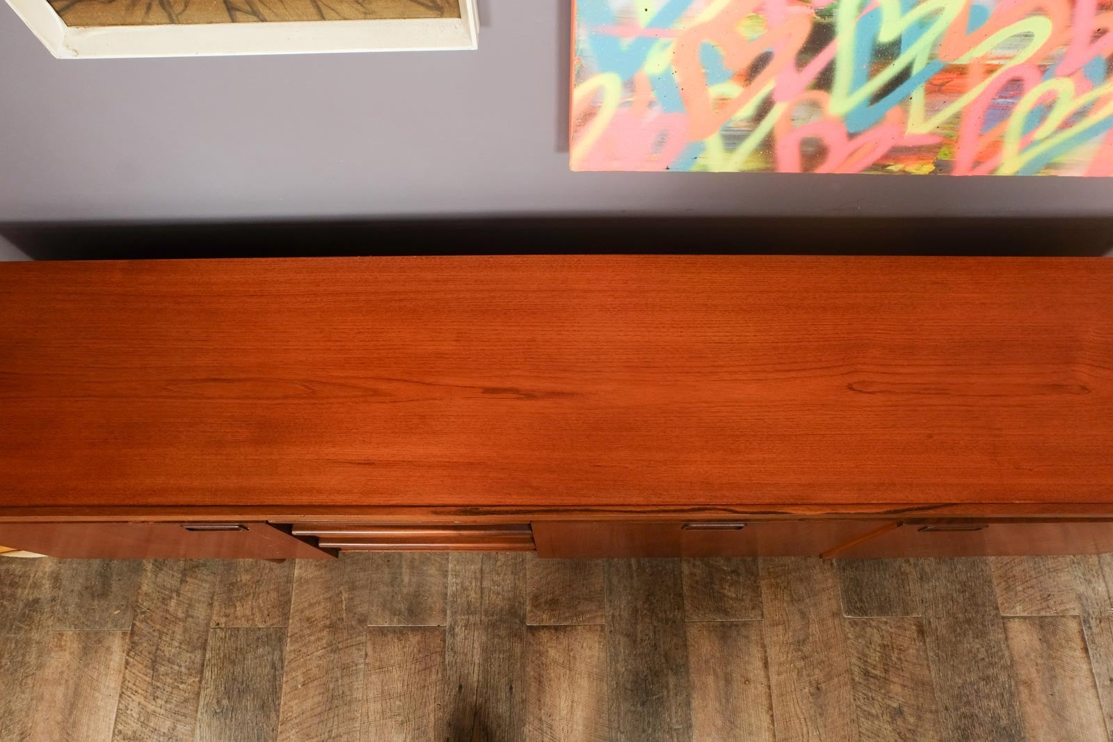 Vintage Retro Large Teak Long John Sideboard by Greaves and Thomas