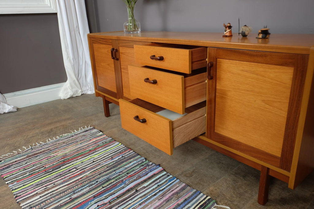 Vintage Retro Mid Century Teak Sideboard by Europa