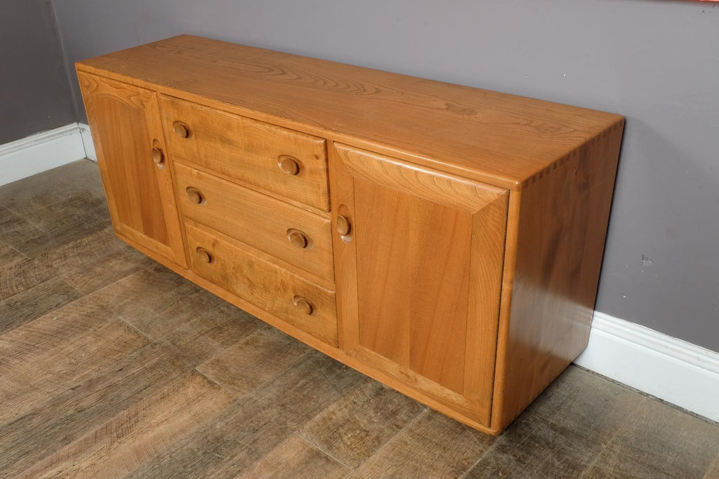 Vintage Ercol Light Elm Sideboard Model 455